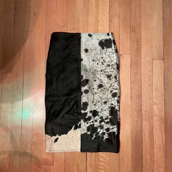 Etsy Authentic Cowhide Hair On Pencil Skirt - Picture 5 of 5